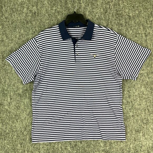 Two‎ Nines Shirt Extra Large Mens Polo Golf Business Casual Basic Preppy Rugby - Picture 1 of 14